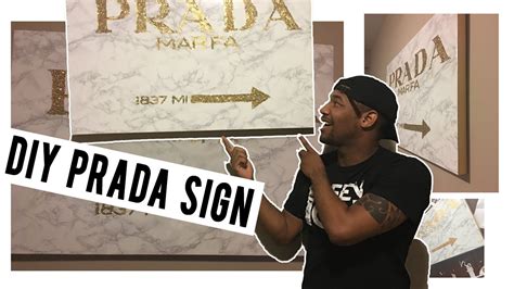 SUPER EASY DIY PRADA MARFA SIGN 